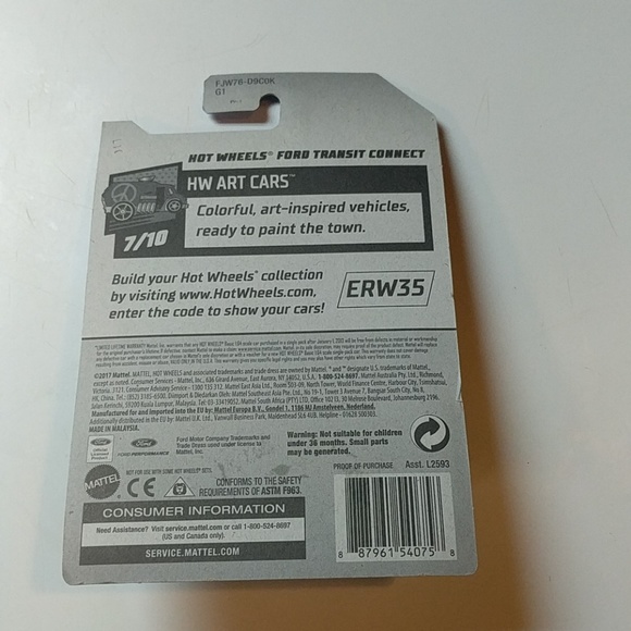 Hot Wheels Ford Transit Connect Blue - Picture 2 of 8